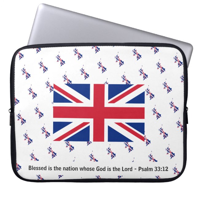 UNION JACK GREAT BRITAIN UK Christan Laptop Laptop Sleeve (Front)