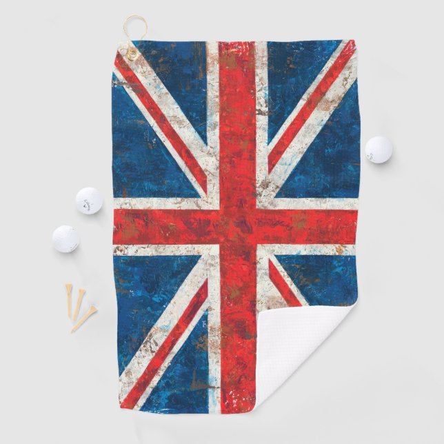 Union Jack Great Britain United Kingdom Flag Golf Towel (InSitu)