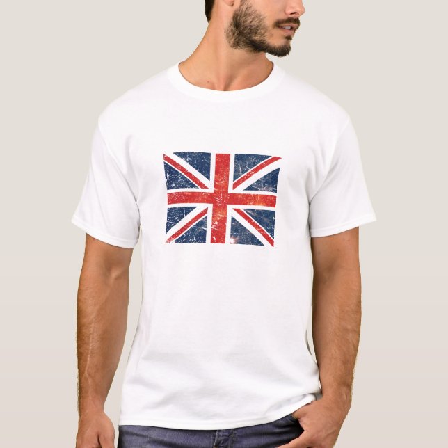 Union Jack Grunge T T-Shirt (Front)
