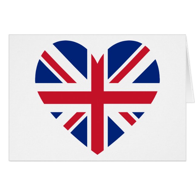 Union Jack Heart Shape (Front Horizontal)