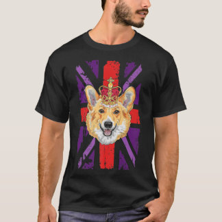 Union Jack Idea Kids & Corgi Lover For Platinum Ju T-Shirt