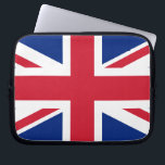 Union Jack Laptop Sleeve<br><div class="desc">Design based on the Union Jack flag of the United Kingdom.</div>