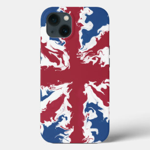 Union Jack Liquid Art  iPhone 13 Case