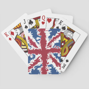 Union Jack Liquid Art Playing Cards