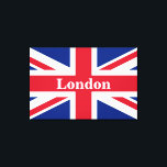 Union Jack London ~ British Flag Canvas Print<br><div class="desc">Flag of the United Kingdom of Great Britain and Northern Ireland with London text. Leave as is,  customize text,  or make blank.</div>