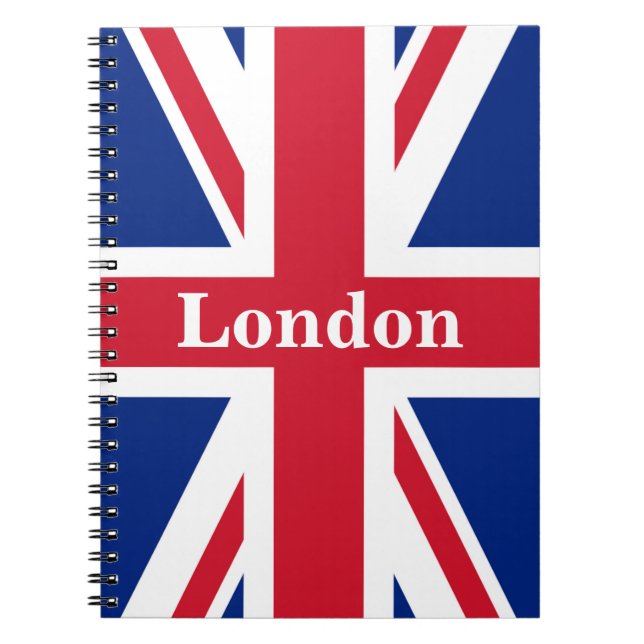 Union Jack London ~ British Flag Notebook (Front)