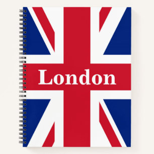 Union Jack London ~ British Flag Notebook