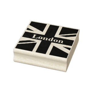Union Jack London ~ British Flag Rubber Stamp