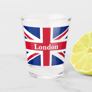 Union Jack London ~ British Flag Shot Glass