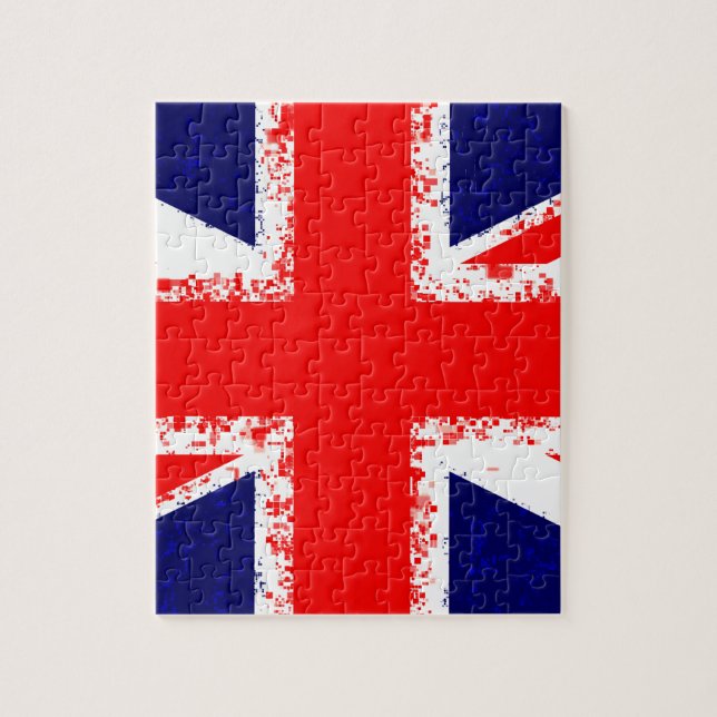 Union jack london flag uk jigsaw puzzle (Vertical)