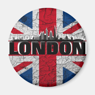Union Jack & London Skyline refrigerator magnet