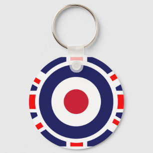Union Jack Mods England Target Keychain