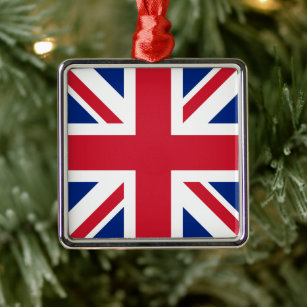 Union Jack National Flag of United Kingdom England Metal Ornament