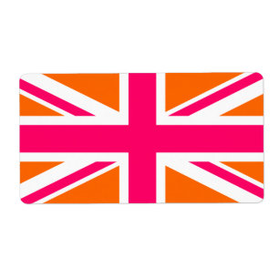 Union Jack orange et rose