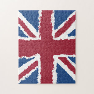 Union Jack Painted Artwork by Heva Weva  Jigsaw Puzzle
