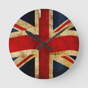Union Jack Round Clock