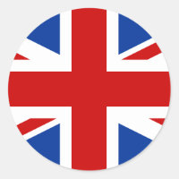 Union Jack Round Sticker