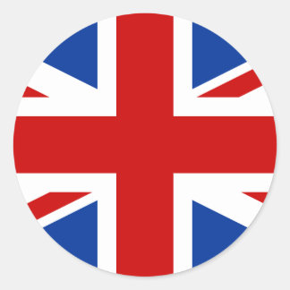 Union Jack Round Sticker
