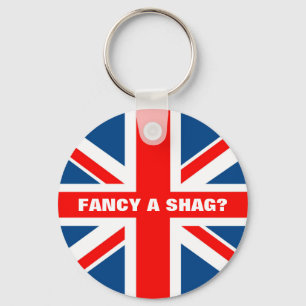 Union Jack shag Keychain