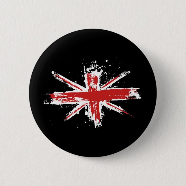 Union Jack Splatter Button (Front)