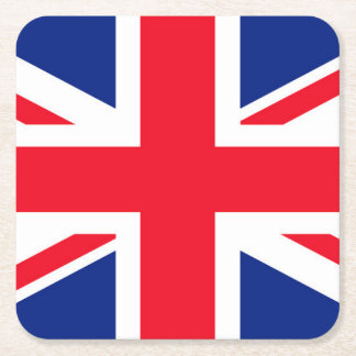 Union Jack Square Paper Coaster