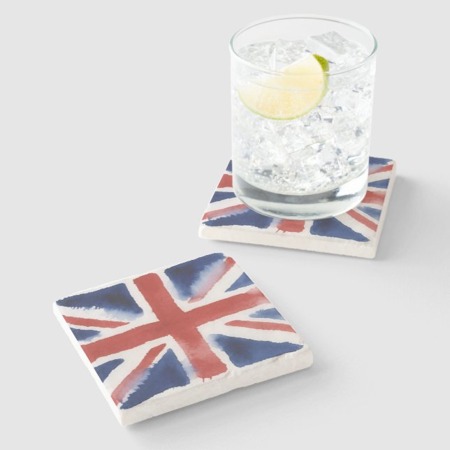 Union jack stone coaster (Side)