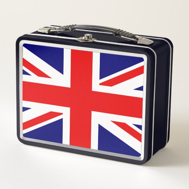 UNION JACK - THE BRITISH FLAG      METAL LUNCH BOX (Front)
