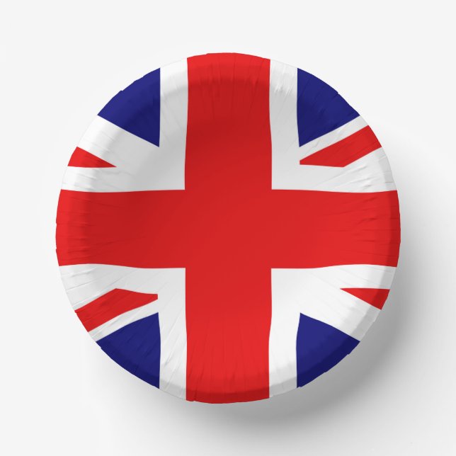 UNION JACK - THE BRITISH FLAG      PAPER PLATE (Front)