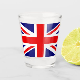 UNION JACK - THE BRITISH FLAG     SHOT GLASS
