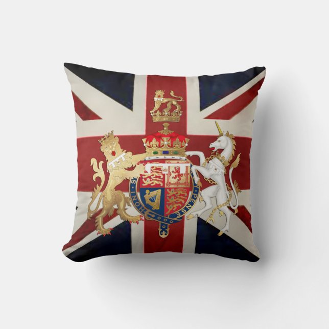 Union Jack Throw Pillow (Front)