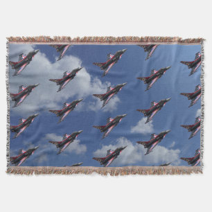 Union Jack Typhoon Throw Blanket