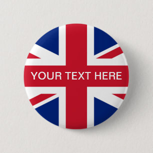 Union Jack UK Customizable Button