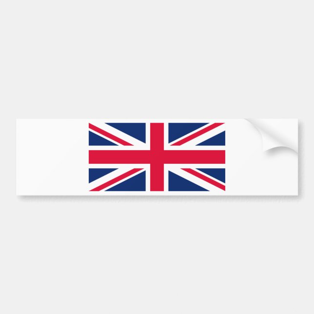 Union Jack  - UK Flag Bumper Sticker (Front)