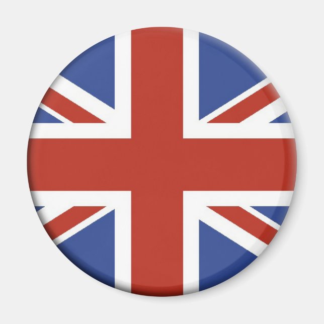 Union Jack UK Flag Circle Designs. Magnet (Front)