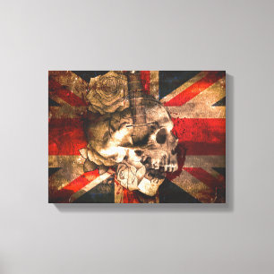Union Jack UK Flag Gothic Canvas Print