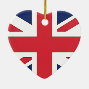 Union Jack/ Union Flag of United Kingdom Ceramic Ornament