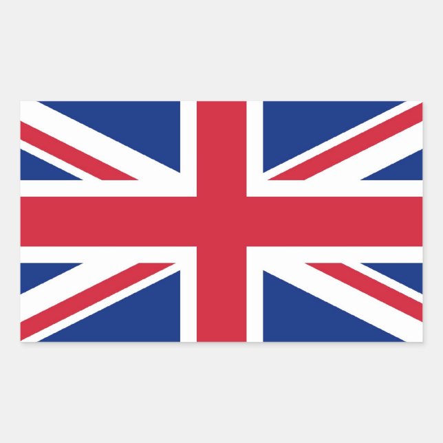 Union Jack: United Kingdom flag Sticker (Front)