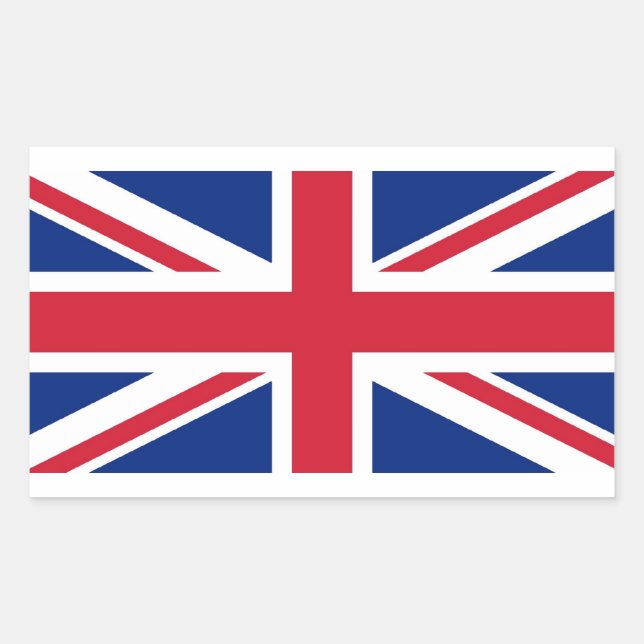 Union Jack: United Kingdom flag Sticker (Front)