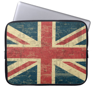 Union Jack Vintage Distressed Laptop Sleeve