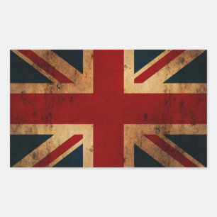 Union Jack (vintage distressed look) Sticker