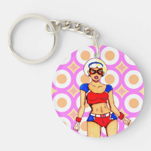 UNION JACKIE - The Mystery Girls Super Heroine Keychain