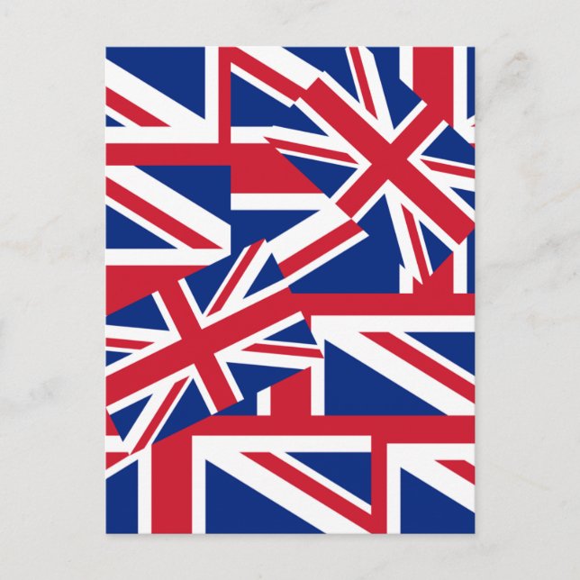 Union Jacks Galore Postcard (Front)