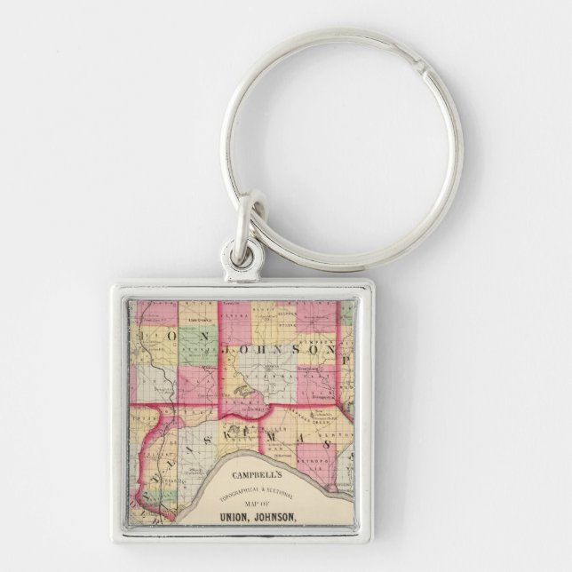 Union, Johnson, Alexander, Pulaski Keychain (Front)