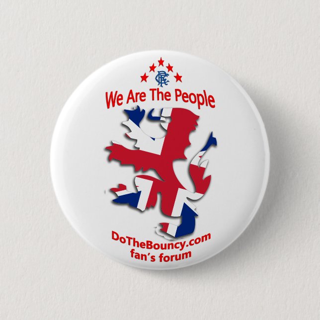 union lion DTB Rangers badge WATP 2 Inch Round Button (Front)