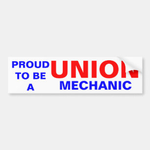 UNION MECHANIC BUMPER STICKER