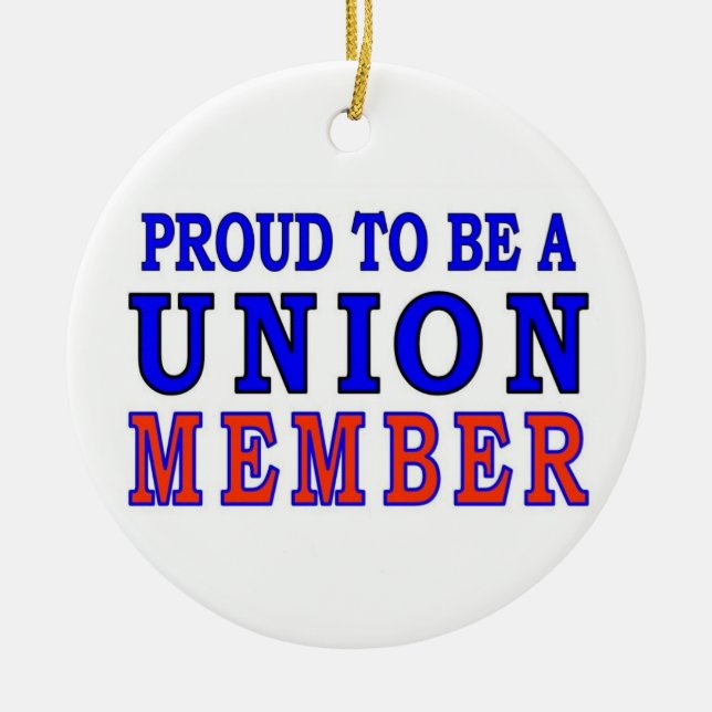 UNION MEMBER CERAMIC ORNAMENT (Front)