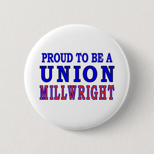 UNION MILLWRIGHT 2 INCH ROUND BUTTON (Front)