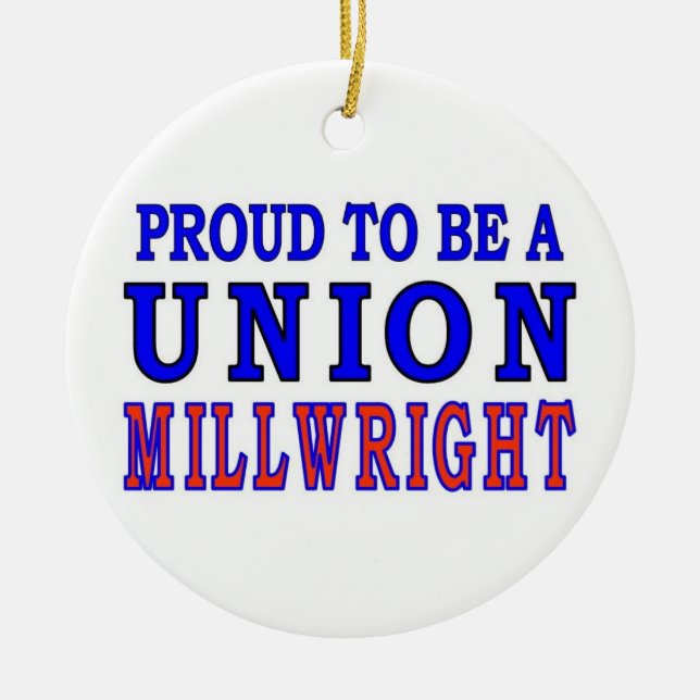 UNION MILLWRIGHT CERAMIC ORNAMENT (Front)