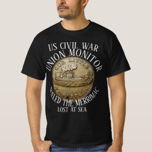 UNION MONITOR US CIVIL WAR VERSUS MERRIMAC T-Shirt