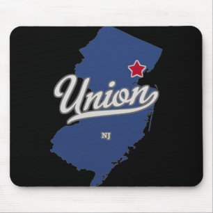 Union New Jersey Nj Map  Mouse Pad